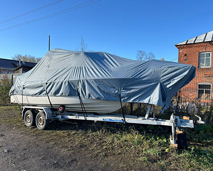 Транспортировочный тент для катера с рубкой Ymarin59C